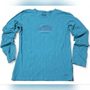 Life Is Good Womens Size Medium Jackie Rocket Long Sleeve